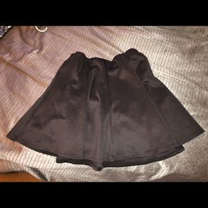 Banana Lemon Textured Skater Skirt